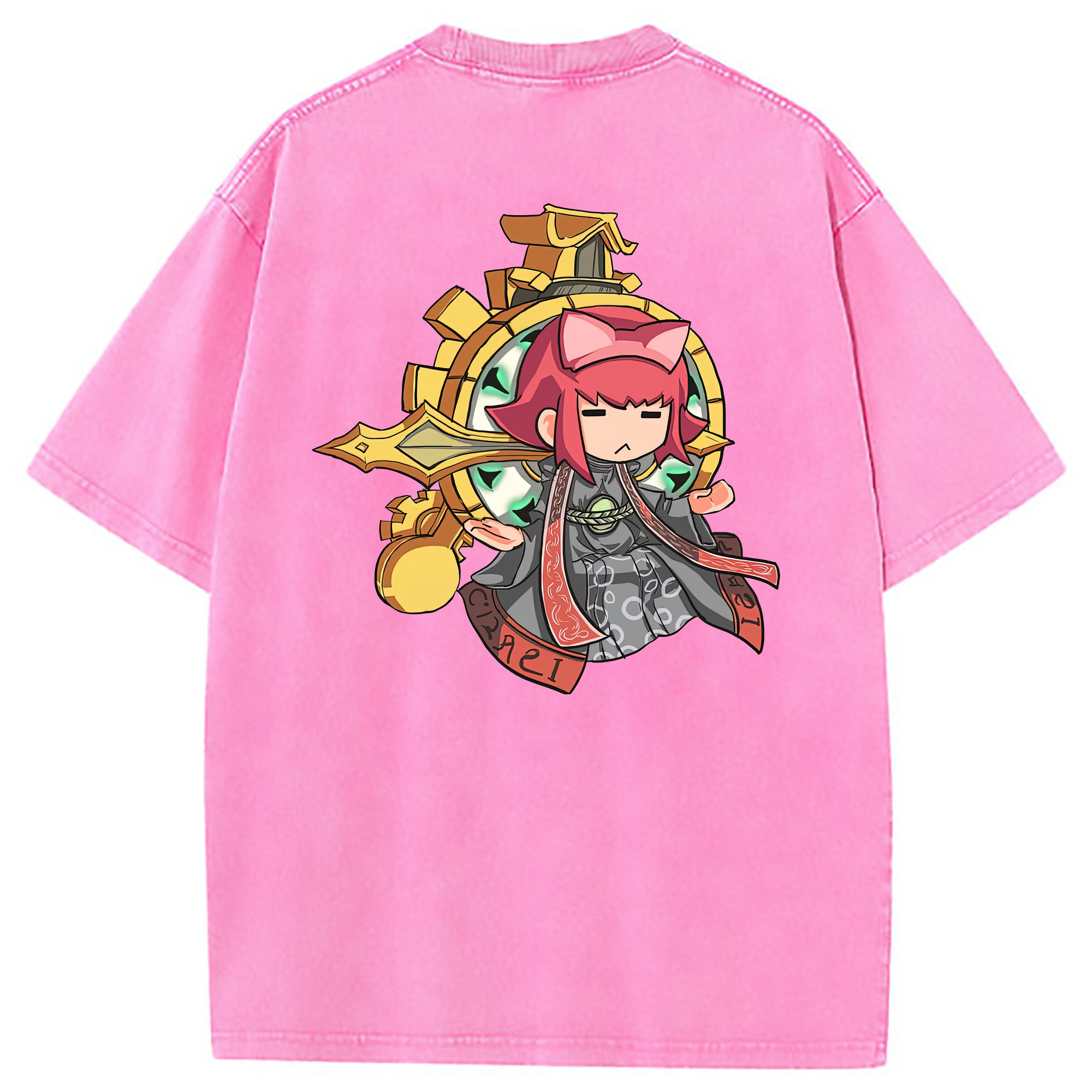 （画像用） リーグ・オブ・レジェンド League of Legends LOL 綿100% ヴィンテージ風 半袖Tシャツ（背面プリント）